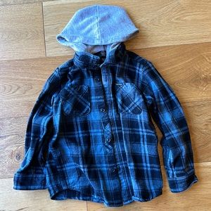 Volcom kids flannel hoodie